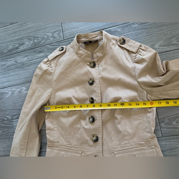 Talbots|Women's tan Utility canvas Jacket in neutral color•cotton closet staple - Picture 13 of 13